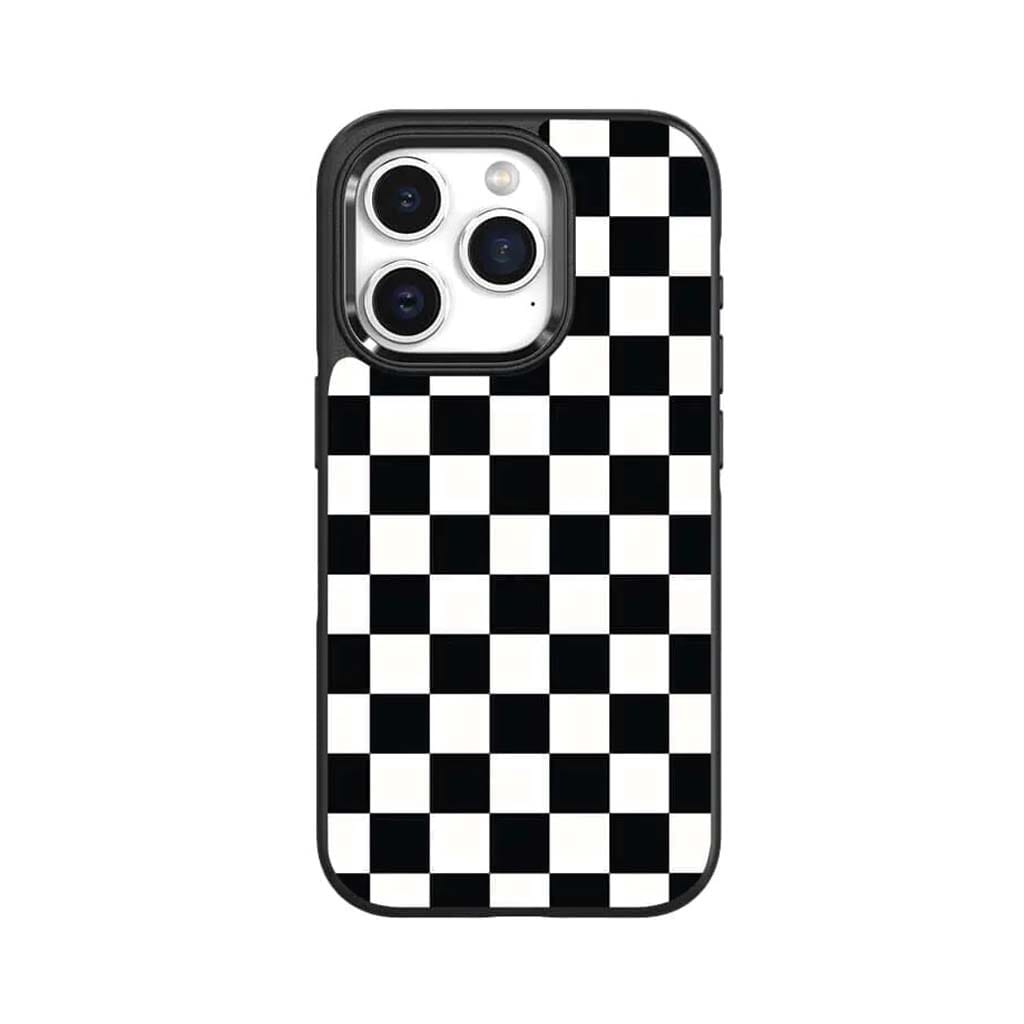 iPhone 15 Pro Case With MagSafe - Black Checkerboard – Caseco Inc