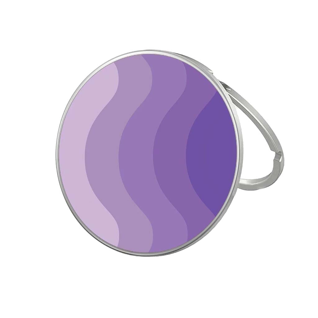 Purple Wave Pattern - MagSafe Wireless Charger