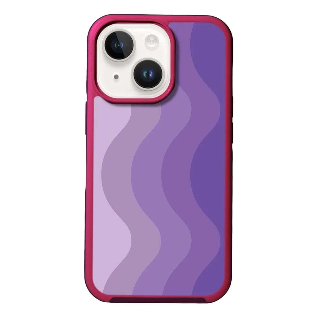 MagSafe iPhone 14 Plus Purple Wave Case