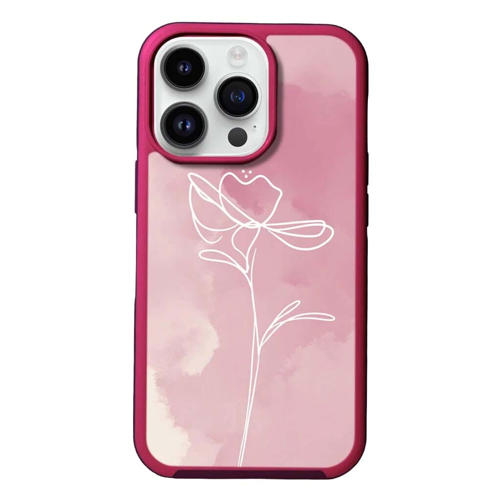 MagSafe iPhone 13 Pro Max Pink Flower Case