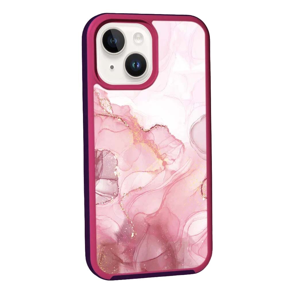 MagSafe iPhone 14 Pink Marble Case
