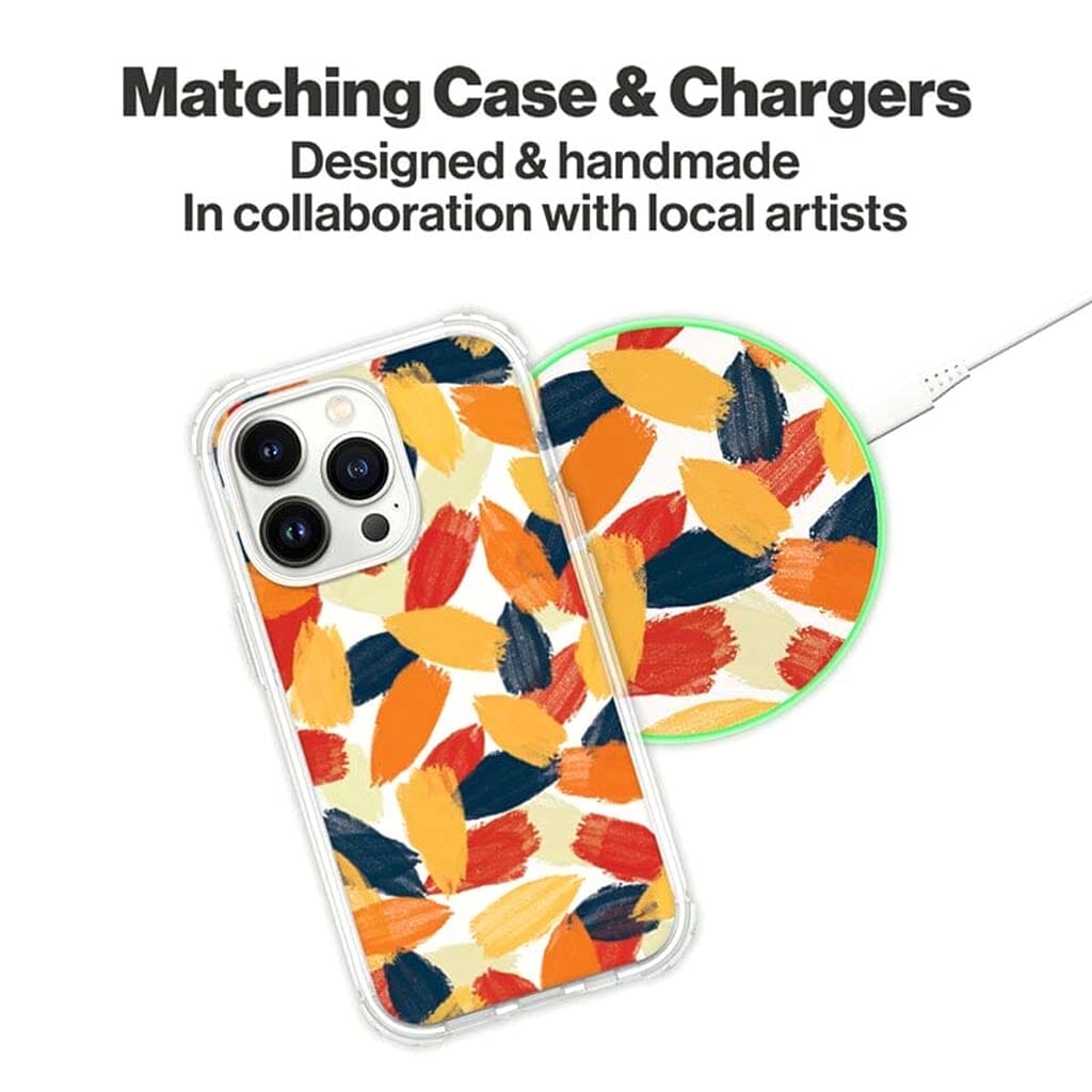 Orange Abstract - Wireless Charging Pad