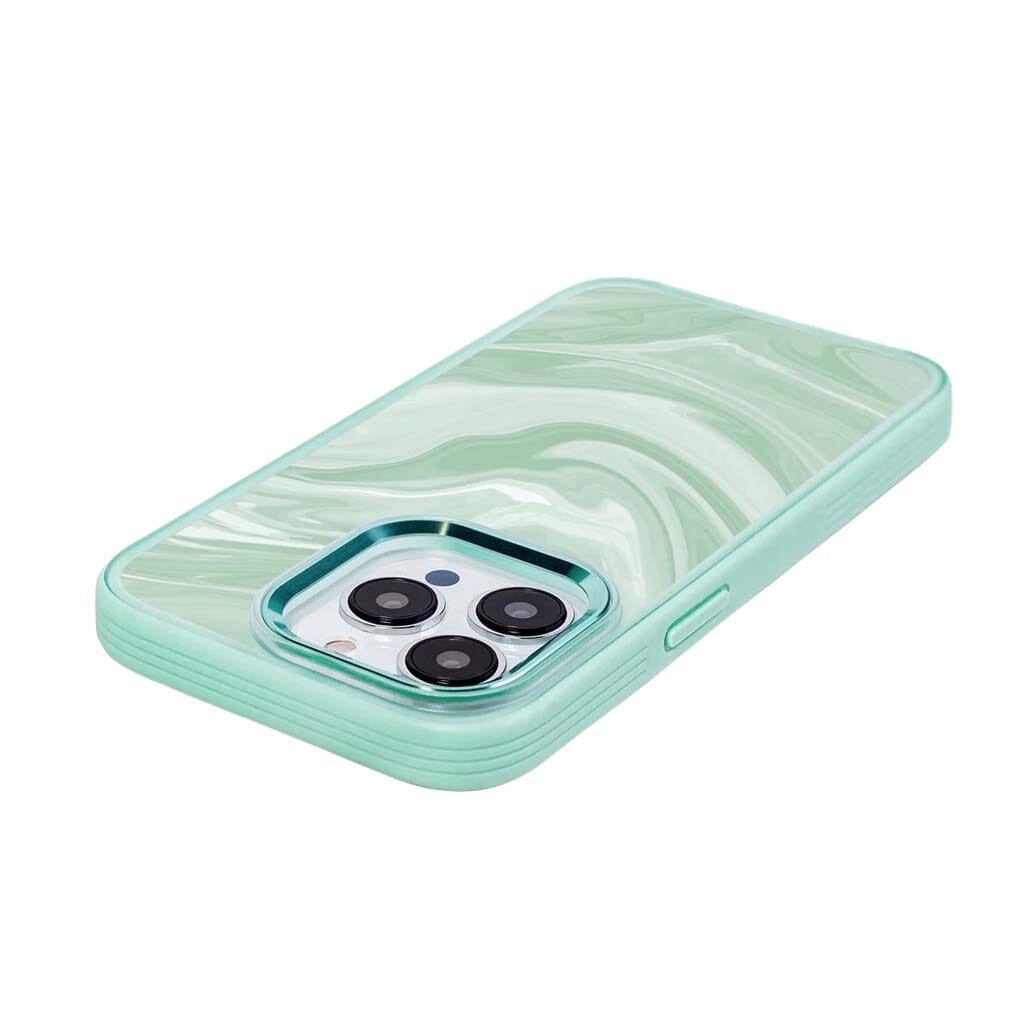 MagSafe iPhone 14 Pro Max Teal Swirl Case
