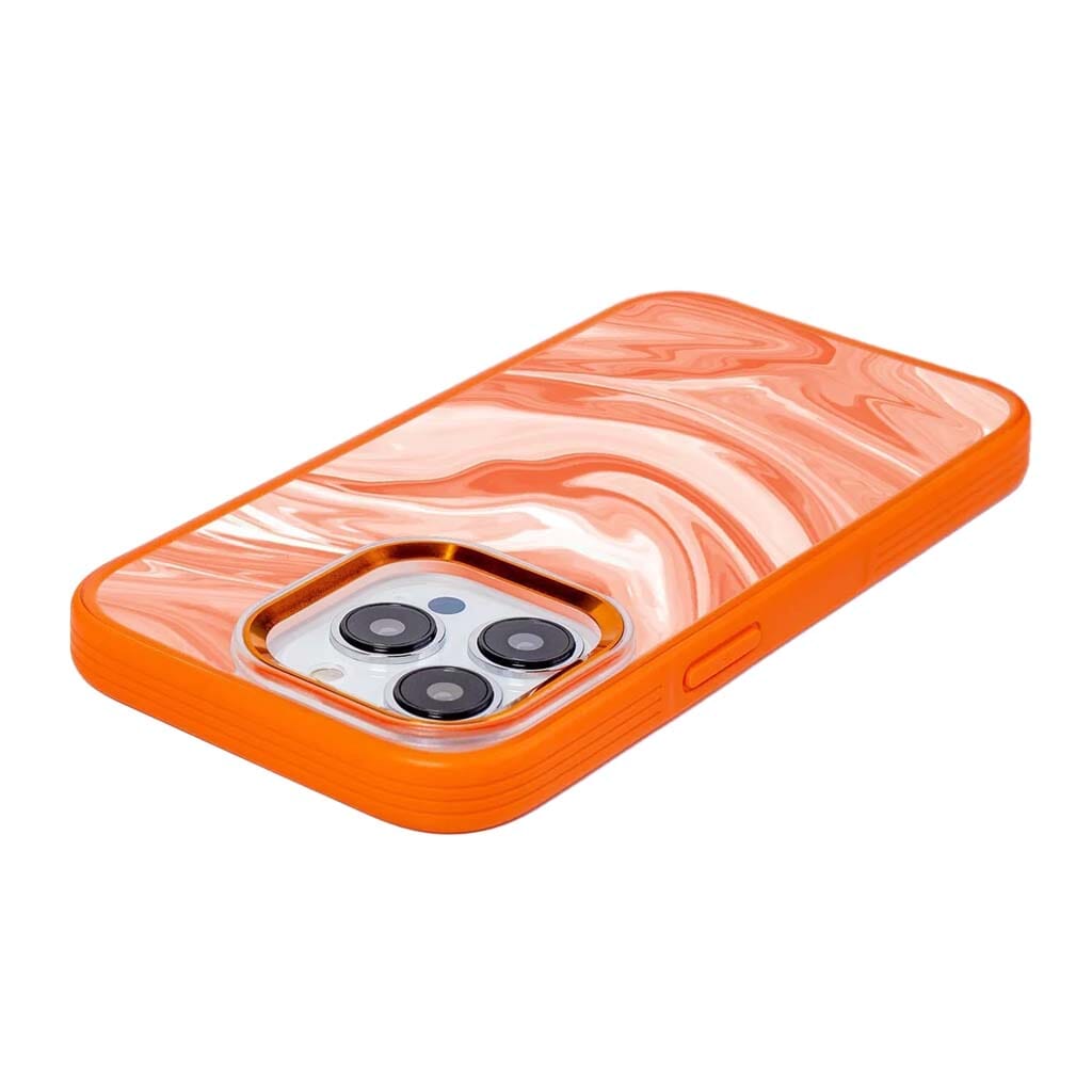 MagSafe iPhone 14 Pro Max Orange Swirl Case