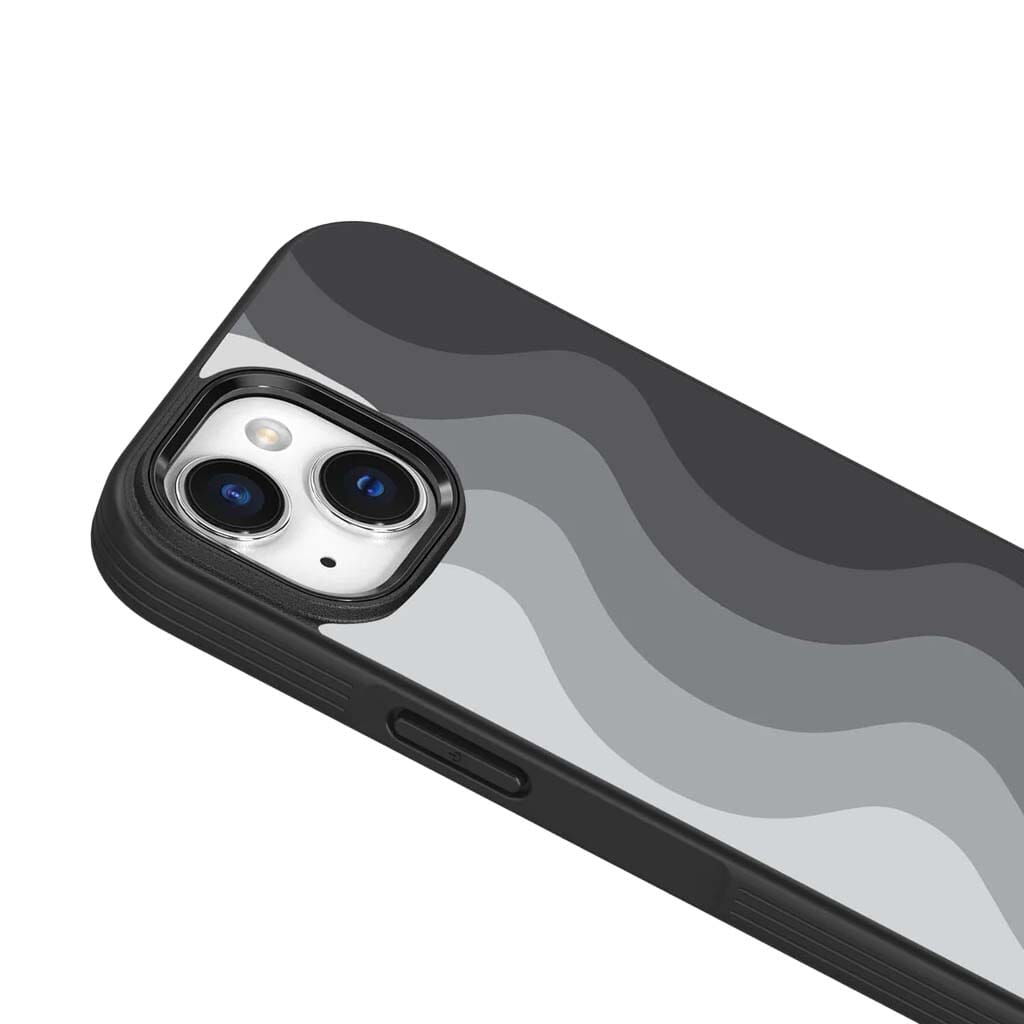 iPhone 15 Plus Case With MagSafe - Black Wave