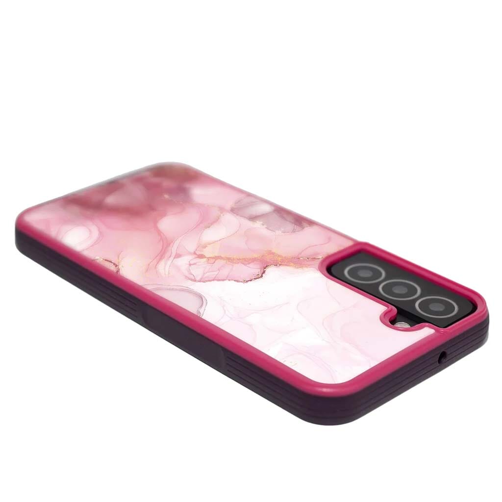 Pink Samsung Galaxy S22 Marble Case
