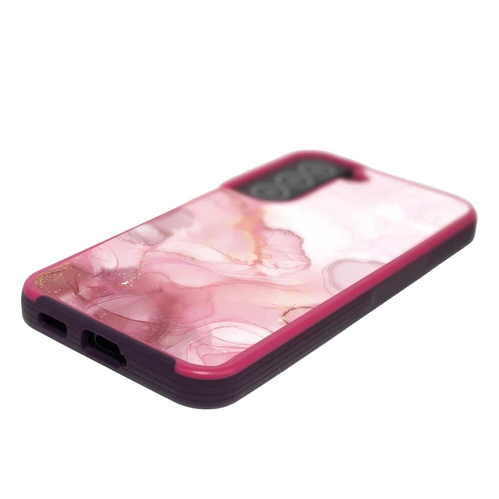 Pink Samsung Galaxy S22 Marble Case
