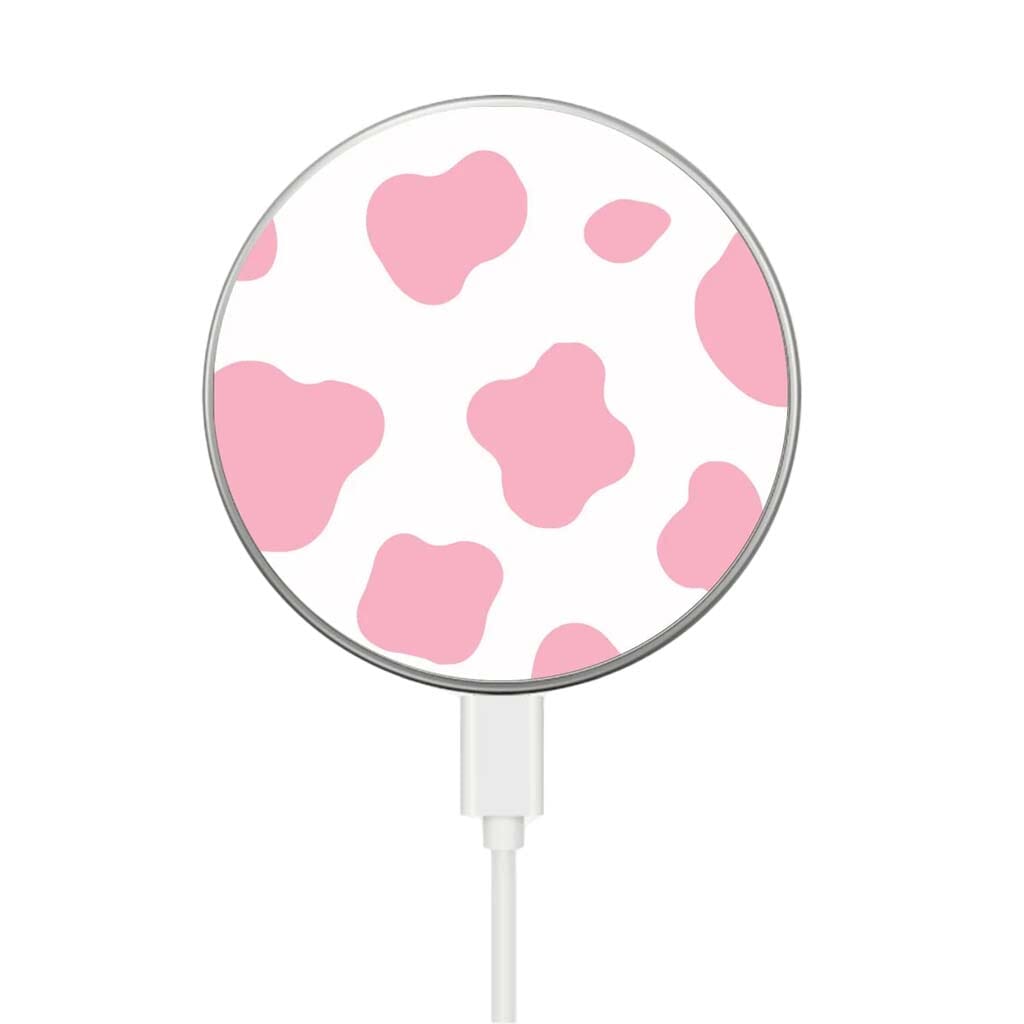 Pink Cow Pattern - MagSafe Wireless Charger