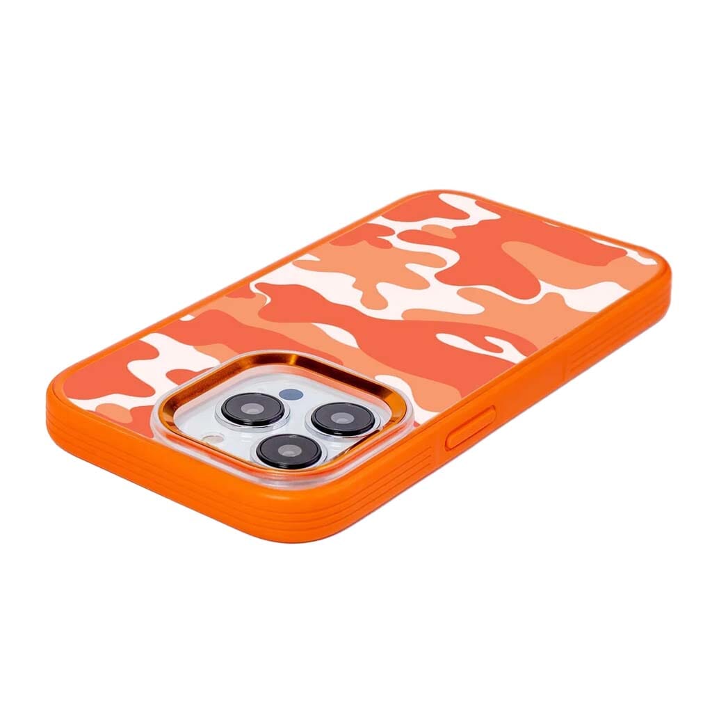 MagSafe iPhone 14 Pro Max Orange Camo Case