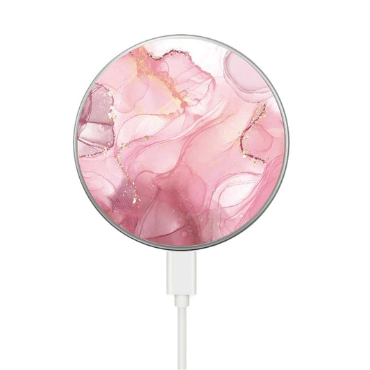 Pink Marble Pattern - MagSafe Wireless Charger