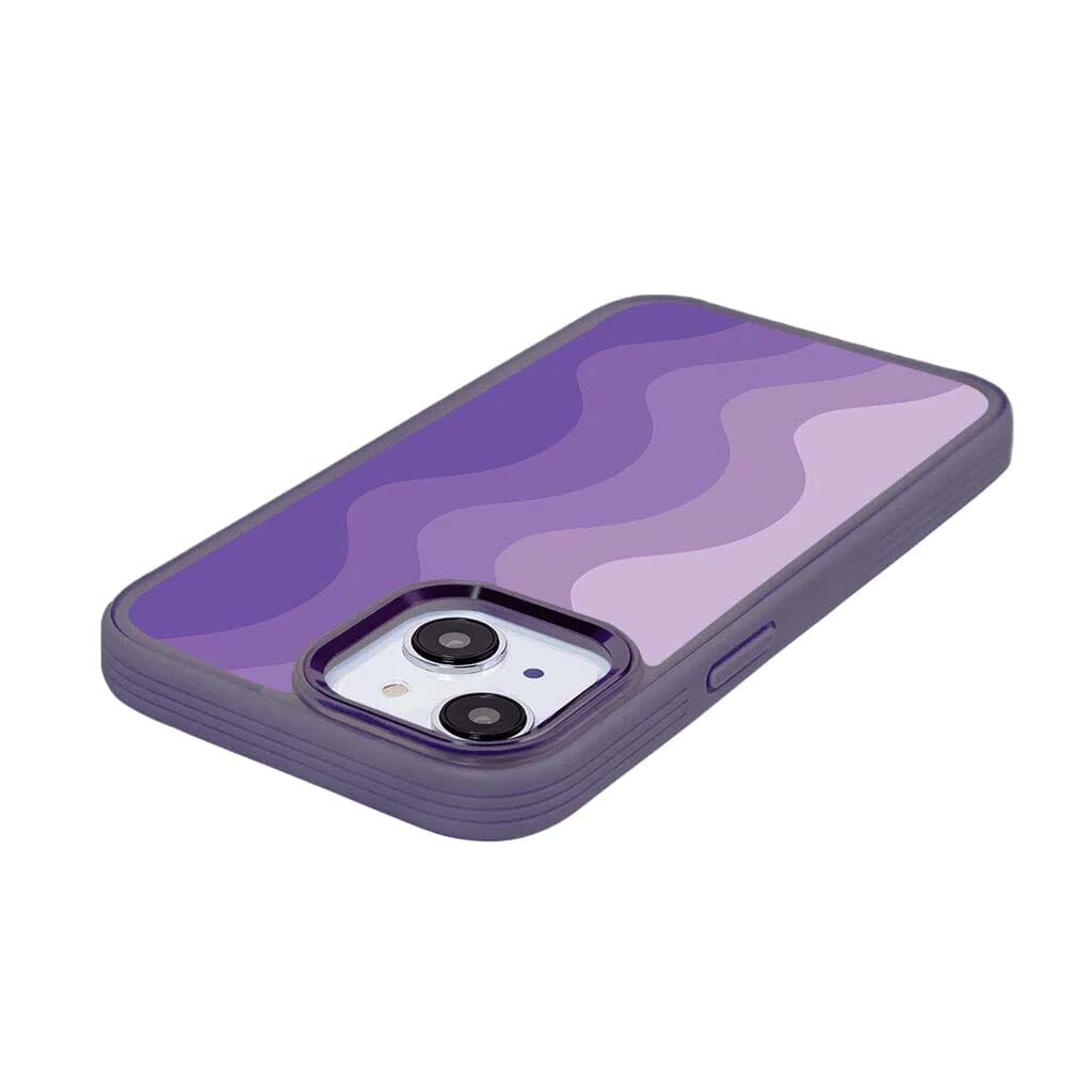 iPhone 15 Plus Case With MagSafe - Purple Wave Case