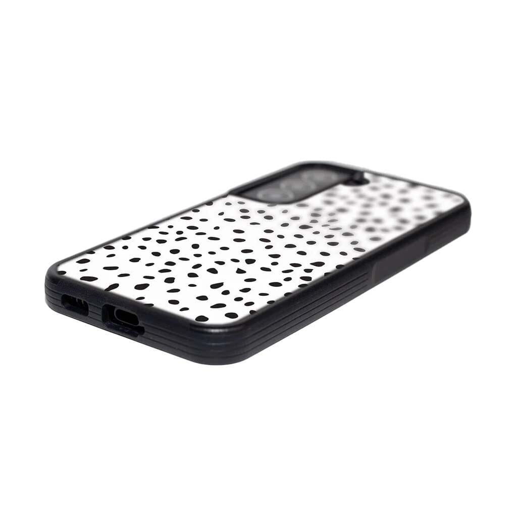 White Polka Dots Samsung Galaxy S22 Plus Case