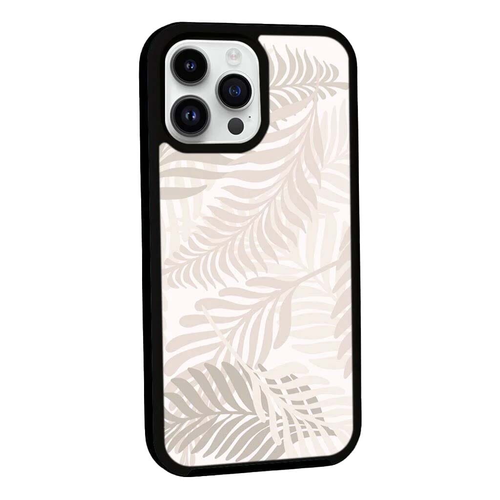 MagSafe iPhone 14 Pro White Leaf Case
