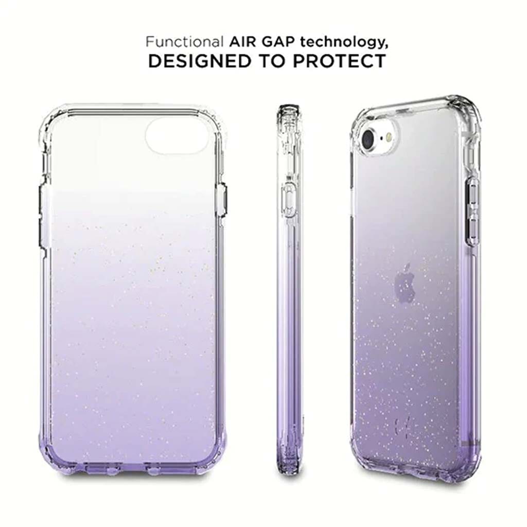iPhone SE Clear Case - Sparkle Glitter Design