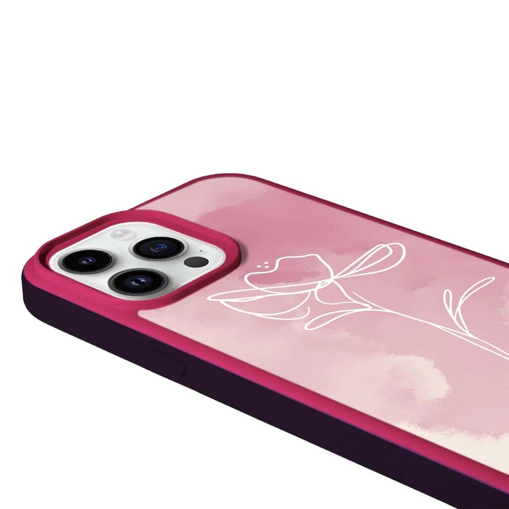 MagSafe iPhone 13 Pro Pink Flower Case