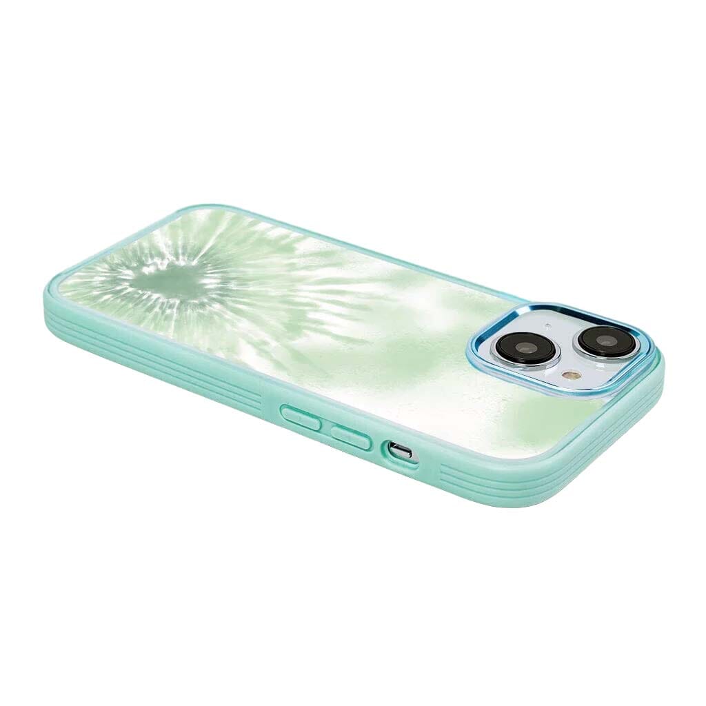 iPhone 15 Plus Case With MagSafe - Green Tie Dye