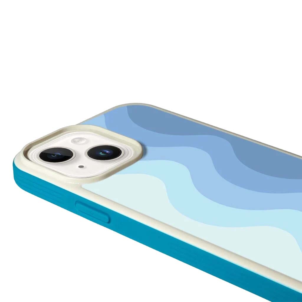 MagSafe iPhone 14 Plus Blue Wave Case