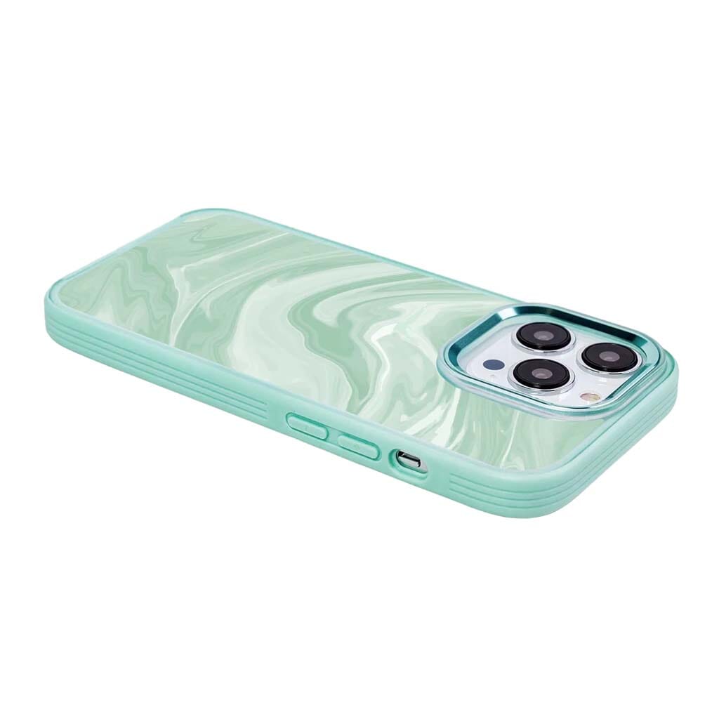 MagSafe iPhone 14 Pro Max Teal Swirl Case