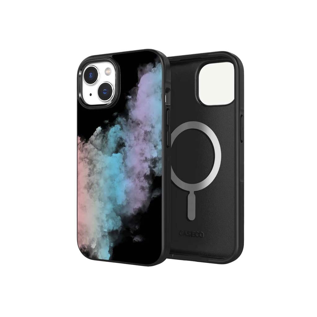 iPhone 15 Plus Case With MagSafe - Rainbow Cloud