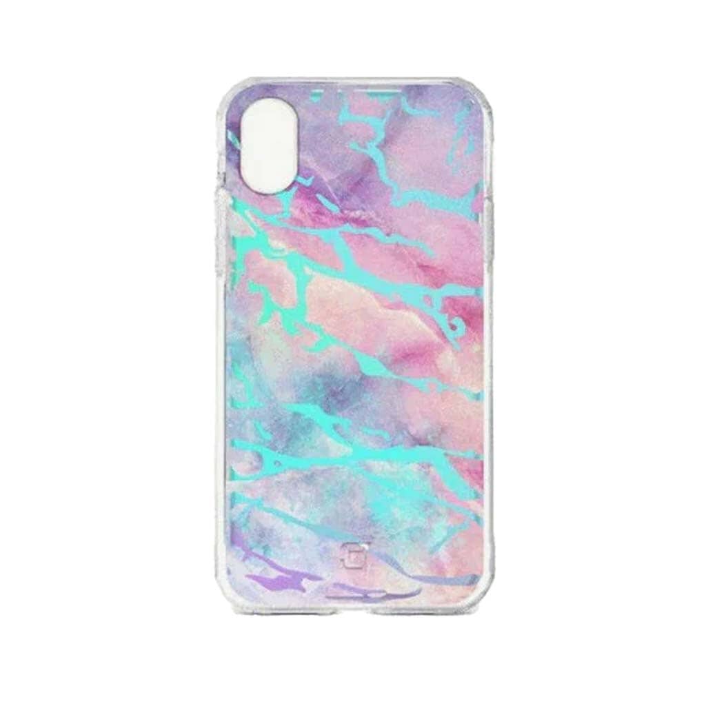 iPhone XR Case - Holographic Marble Design