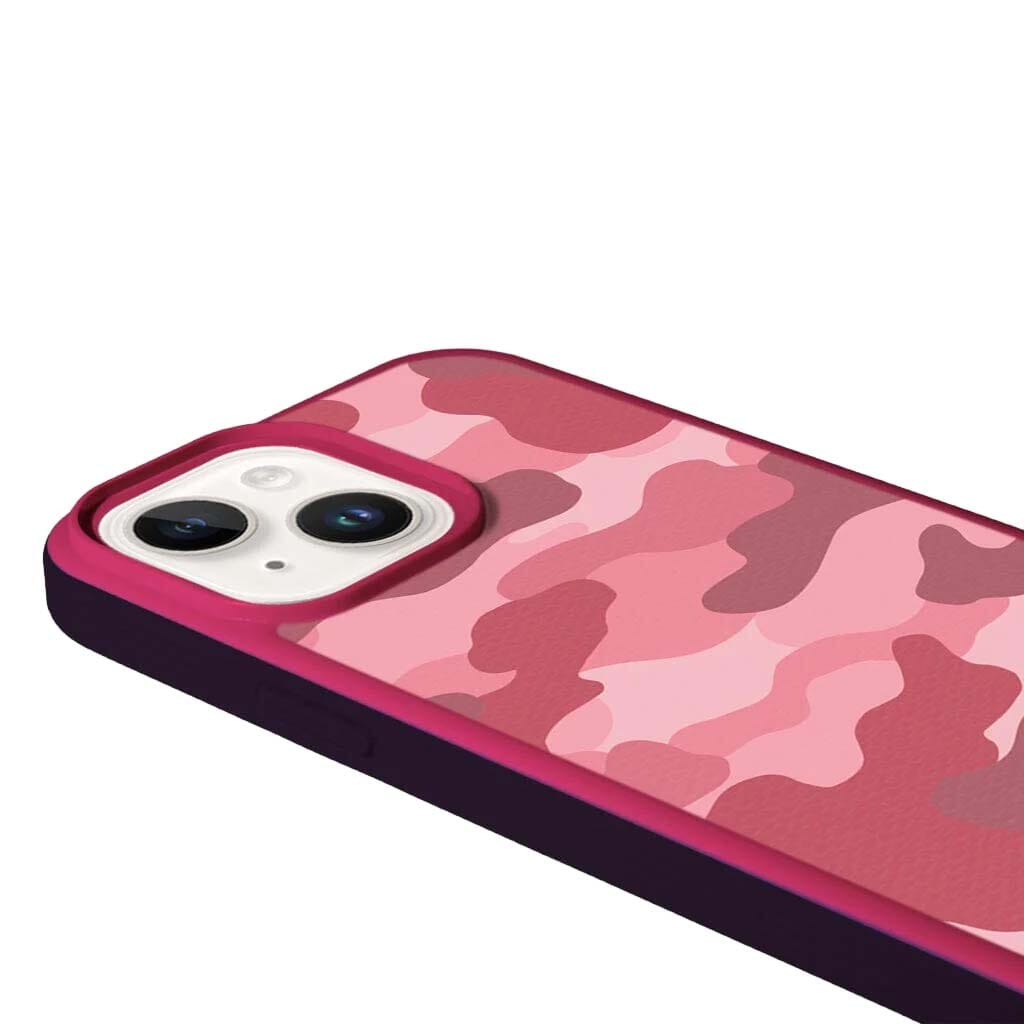MagSafe iPhone 14 Plus Pink Camo Case