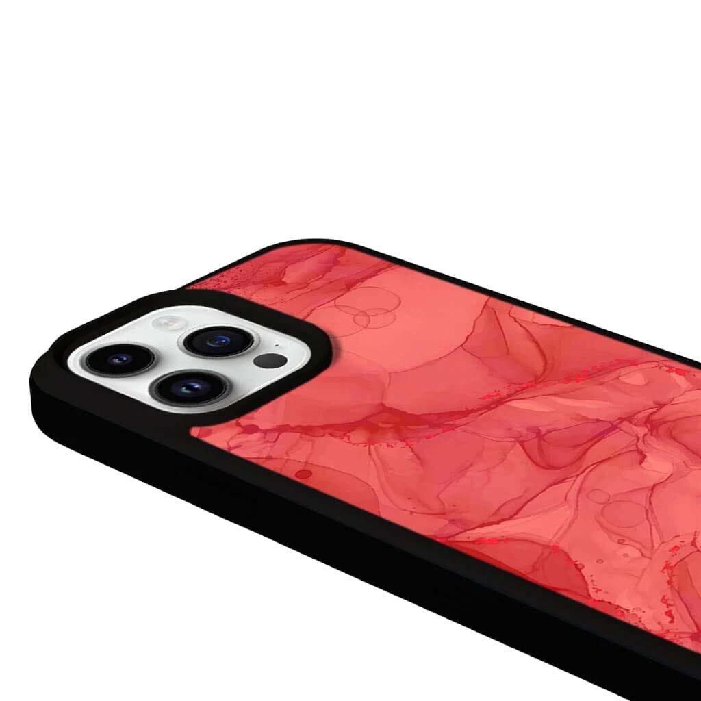 MagSafe iPhone 13 Pro Red Marble Case