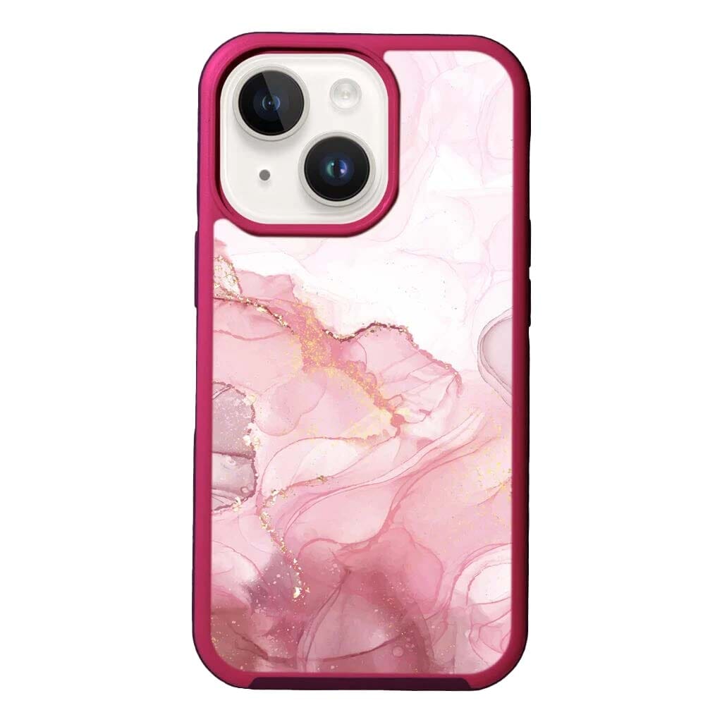 MagSafe iPhone 14 Plus Pink Marble Case