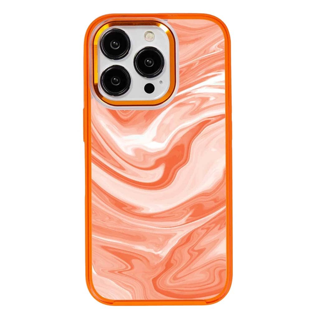 MagSafe iPhone 14 Pro Max Orange Swirl Case