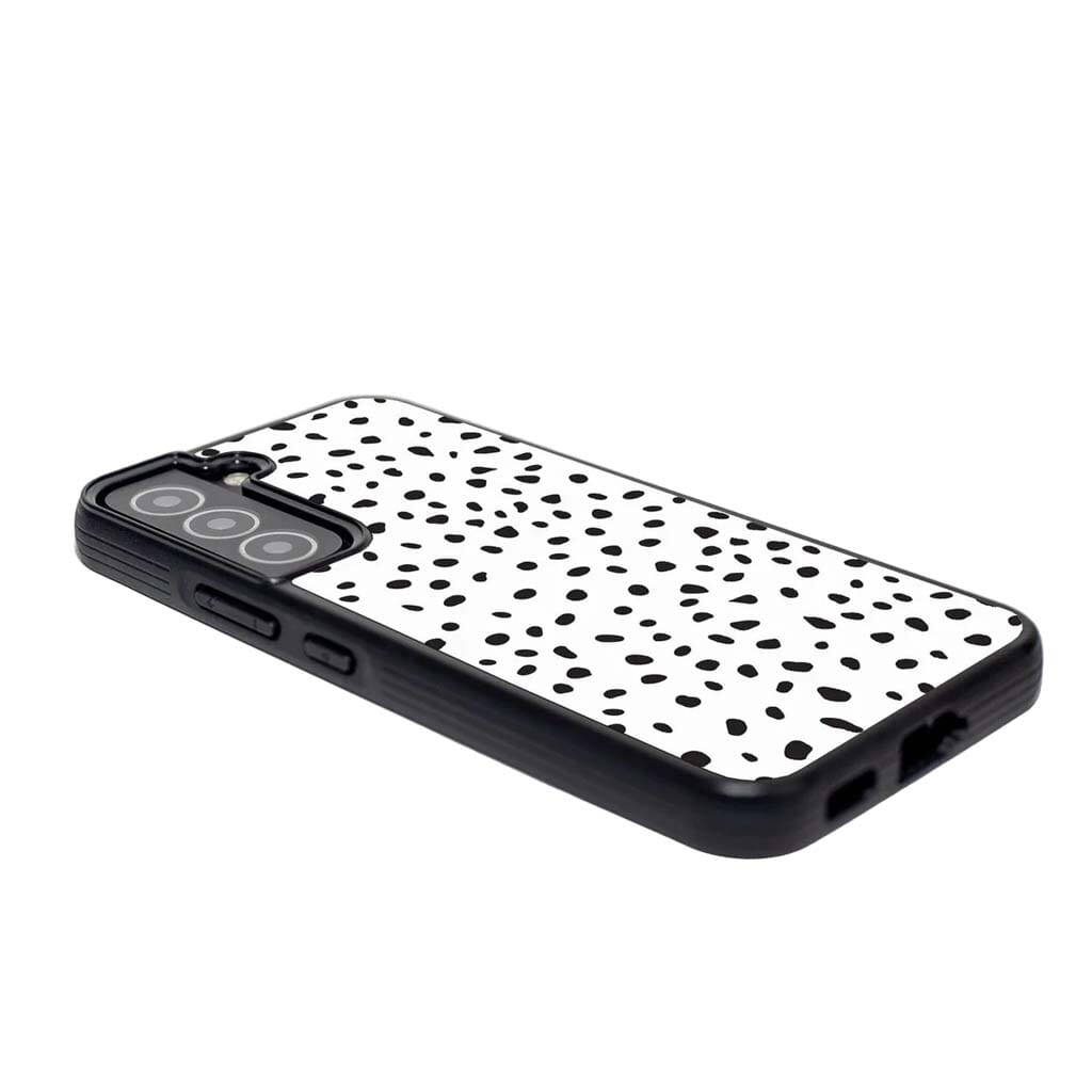 White Polka Dots Samsung Galaxy S22 Plus Case
