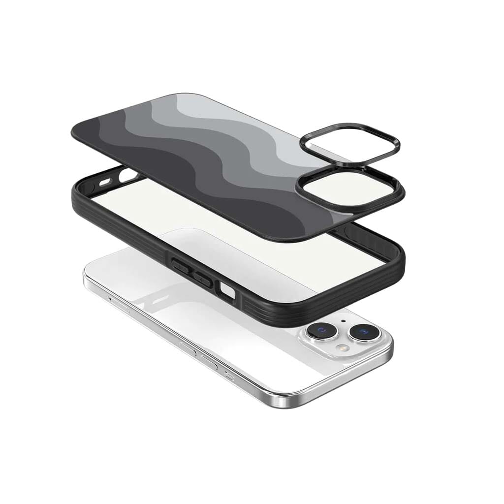 iPhone 15 Plus Case With MagSafe - Black Wave