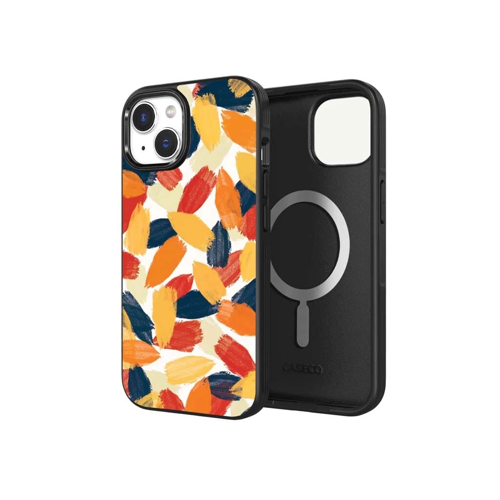 iPhone 15 Plus Case With MagSafe - Orange Abstract