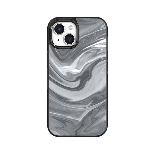 iPhone 15 Case With MagSafe - Black Swirl
