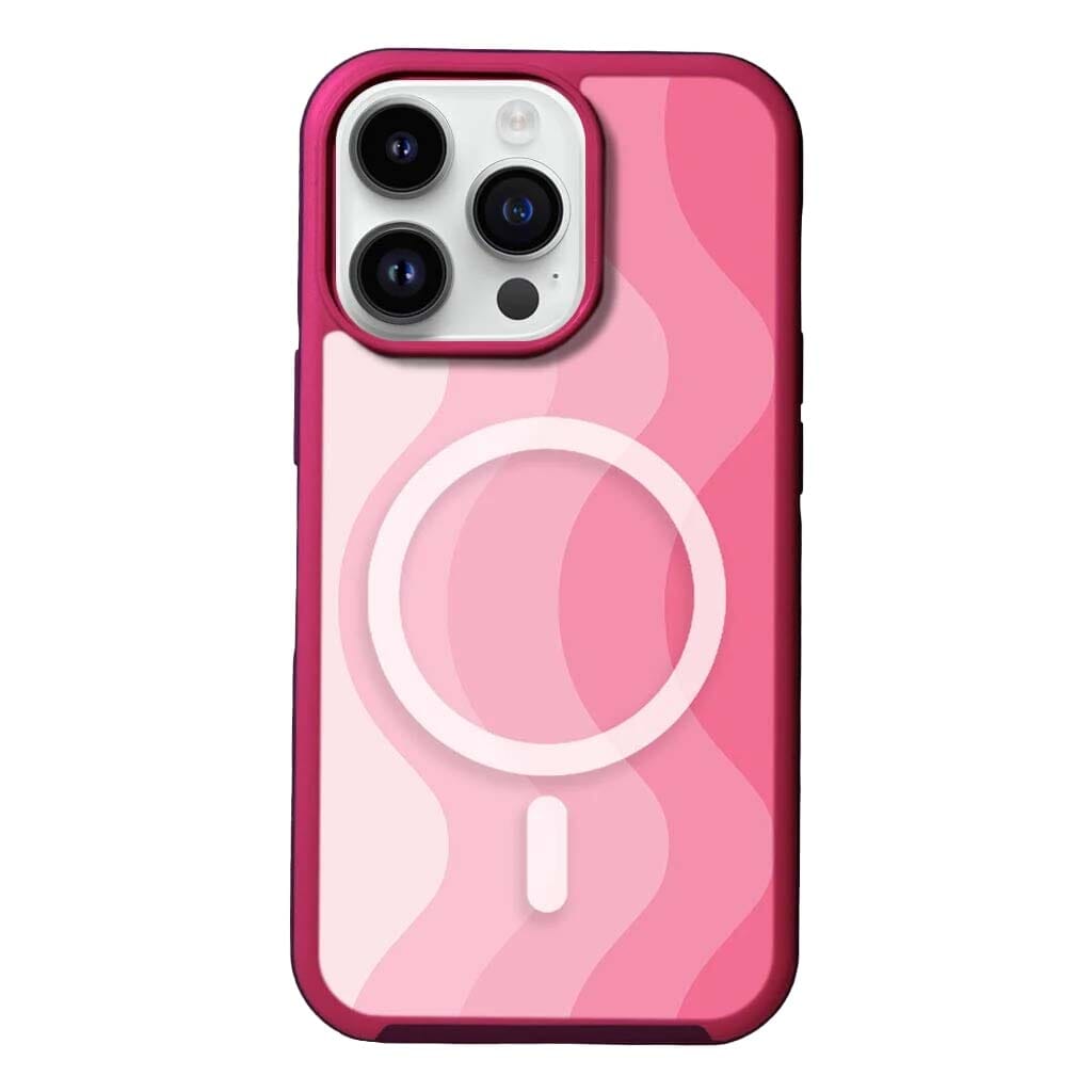 MagSafe iPhone 13 Pro Max Pink Wave Case