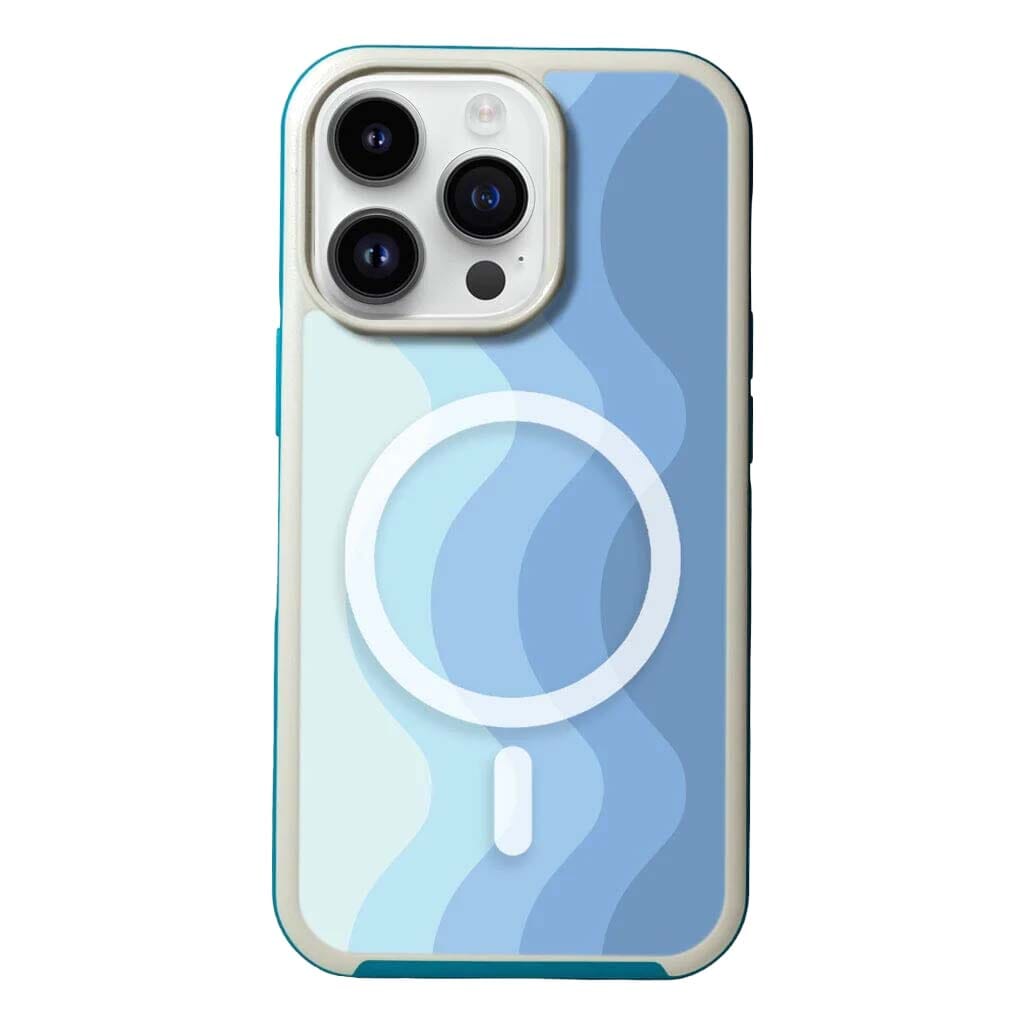 MagSafe iPhone 14 Pro Max Blue Wave Case