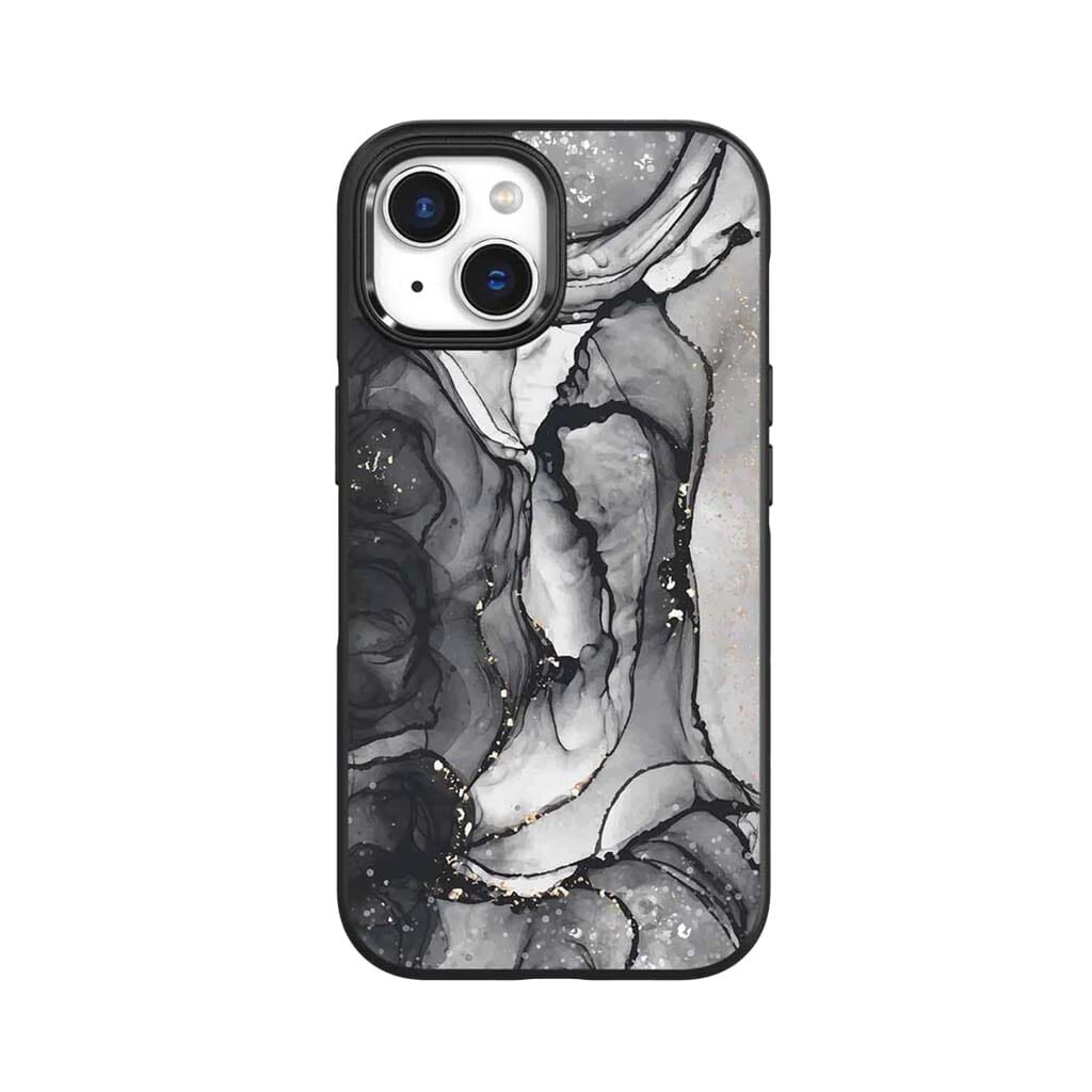 iPhone 15 Plus Case With MagSafe - Black Marble