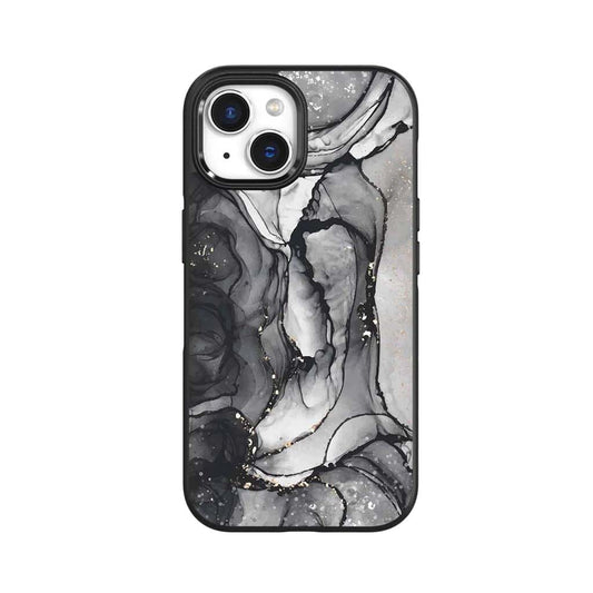 iPhone 15 Case With MagSafe - Black Marble