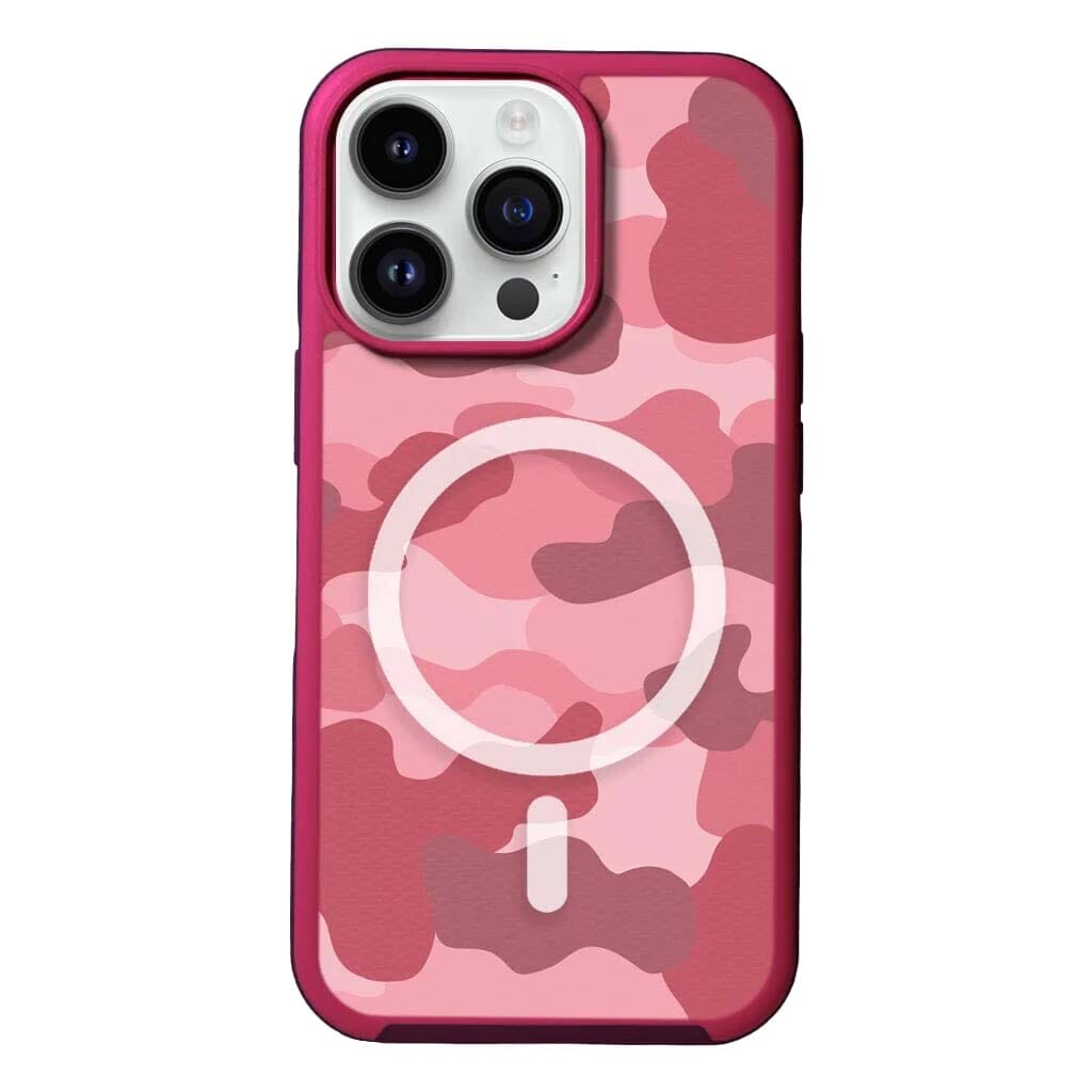 MagSafe iPhone 13 Pro Max Pink Camo Case