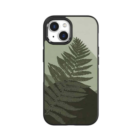 iPhone 15 Case With MagSafe - Green Leaf