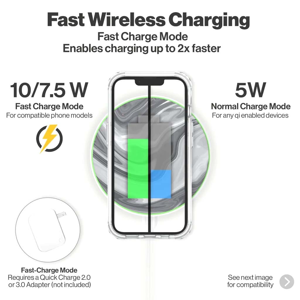 Black Swirl Pattern - Wireless Charging Pad