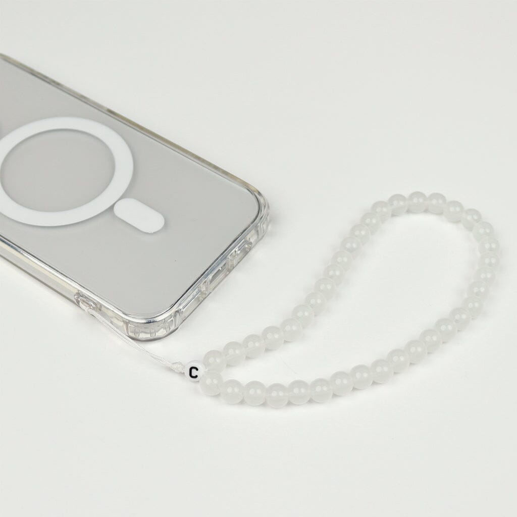 White Pearl Phone Charm