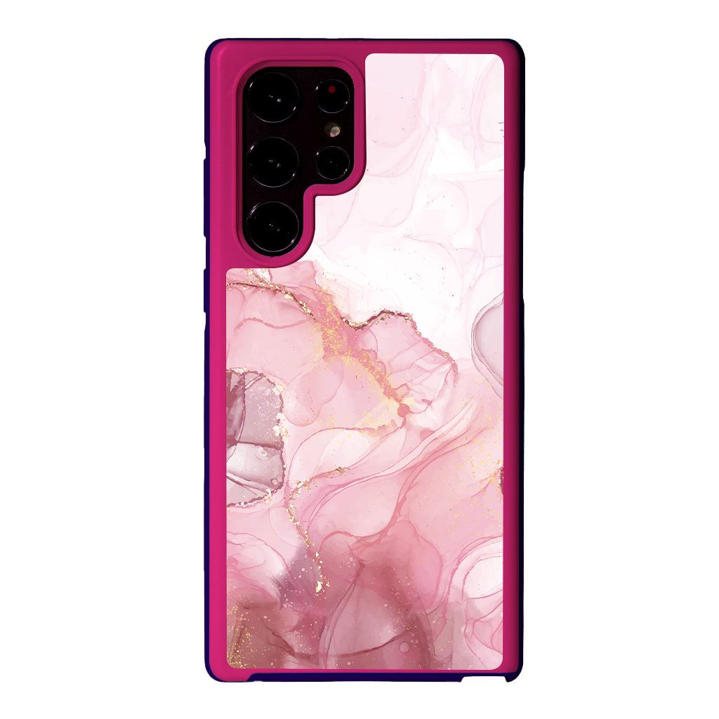 Pink Samsung Galaxy S22 Ultra Marble Case