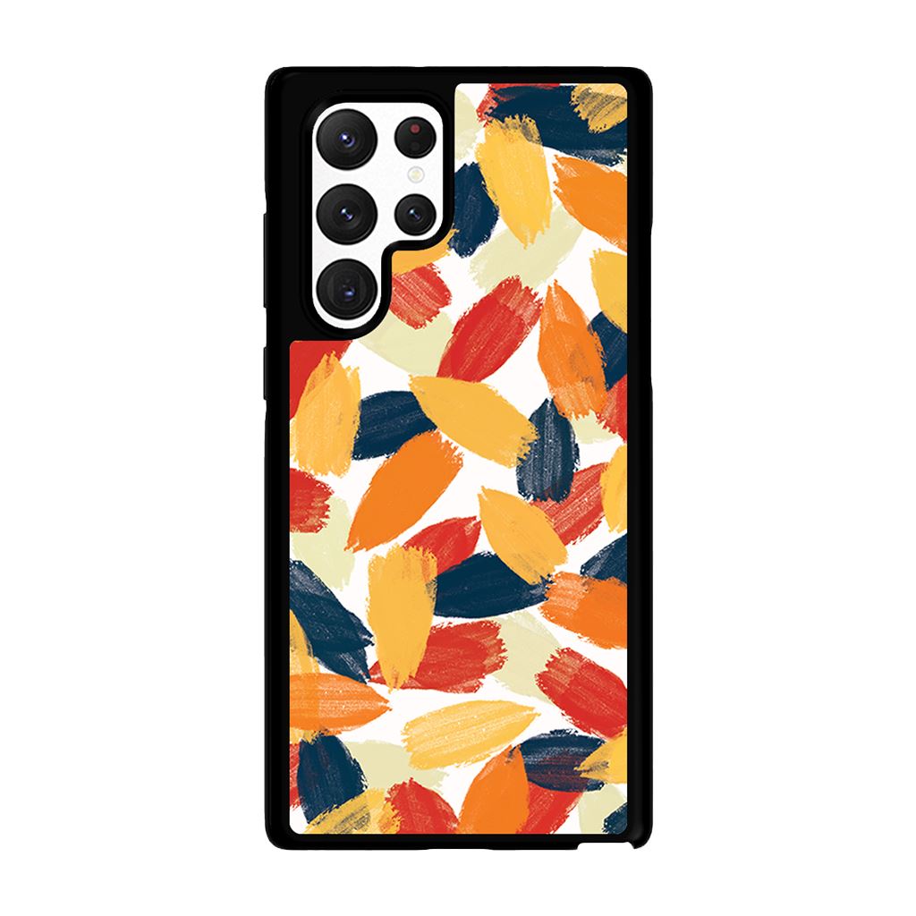 Orange Abstract Samsung Galaxy S22 Ultra Case