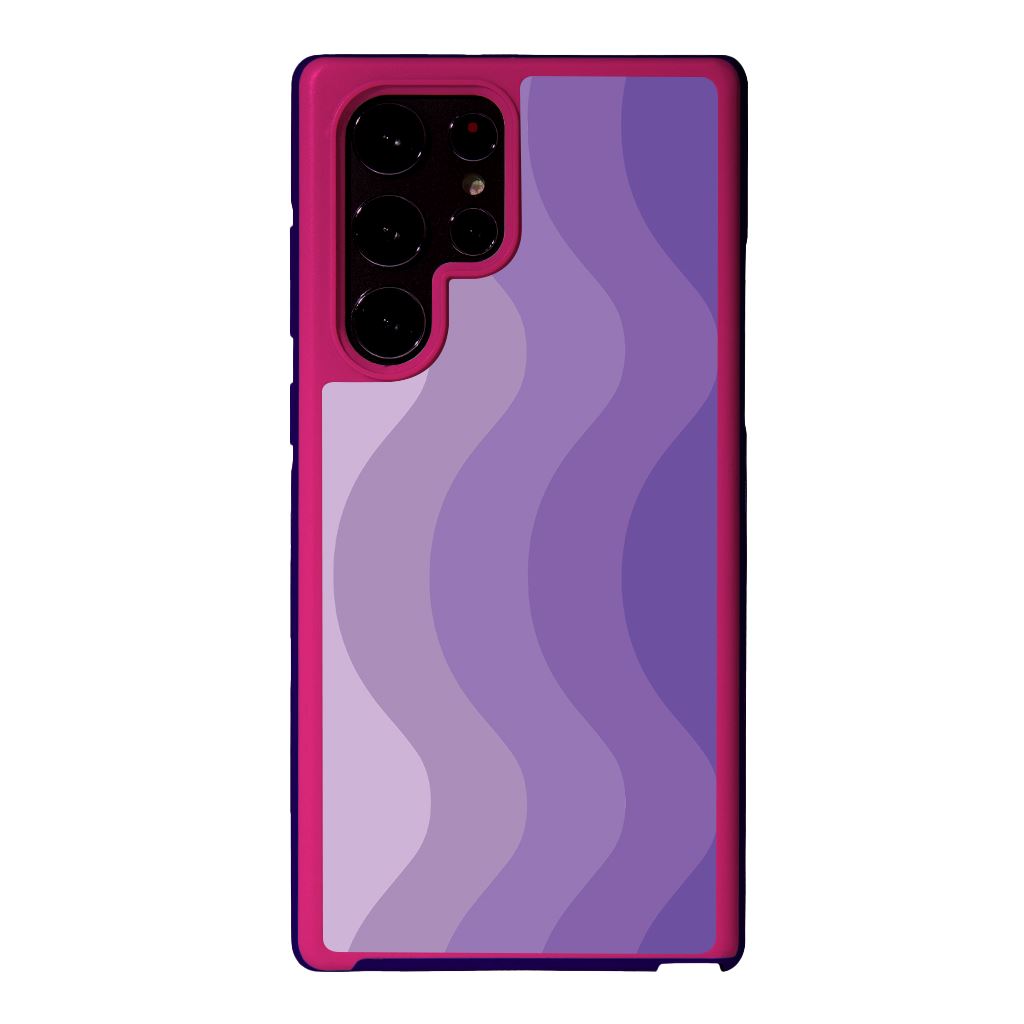 Purple Samsung Galaxy S22 Ultra Wave Case