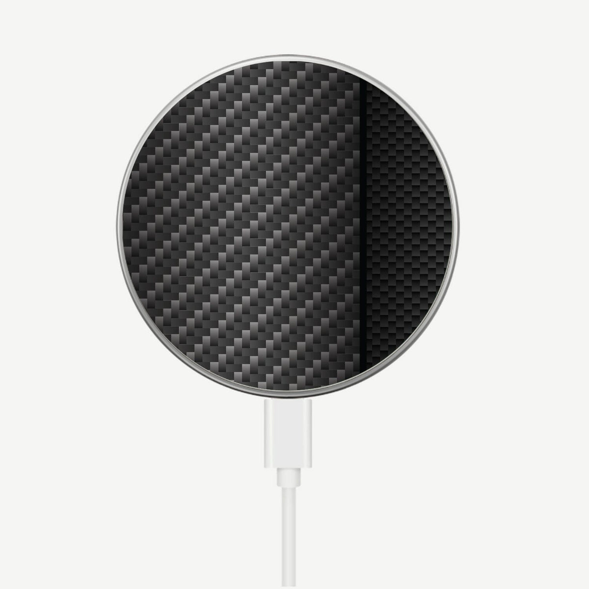 MagSafe Wireless Charger - Black Line Carbon Fiber Pattern