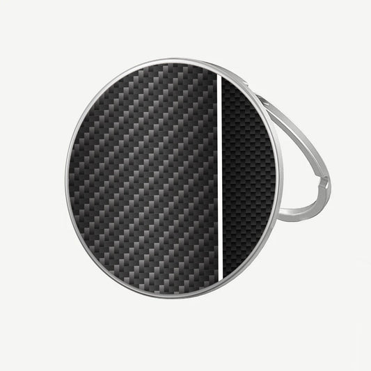 White Line Carbon Fiber Pattern - MagSafe Wireless Charger