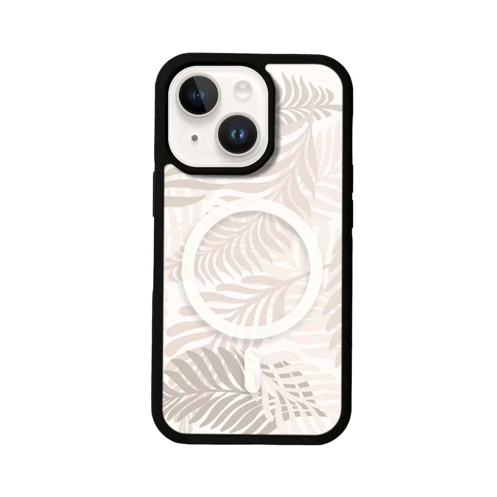 MagSafe iPhone 14 White Leaf Case
