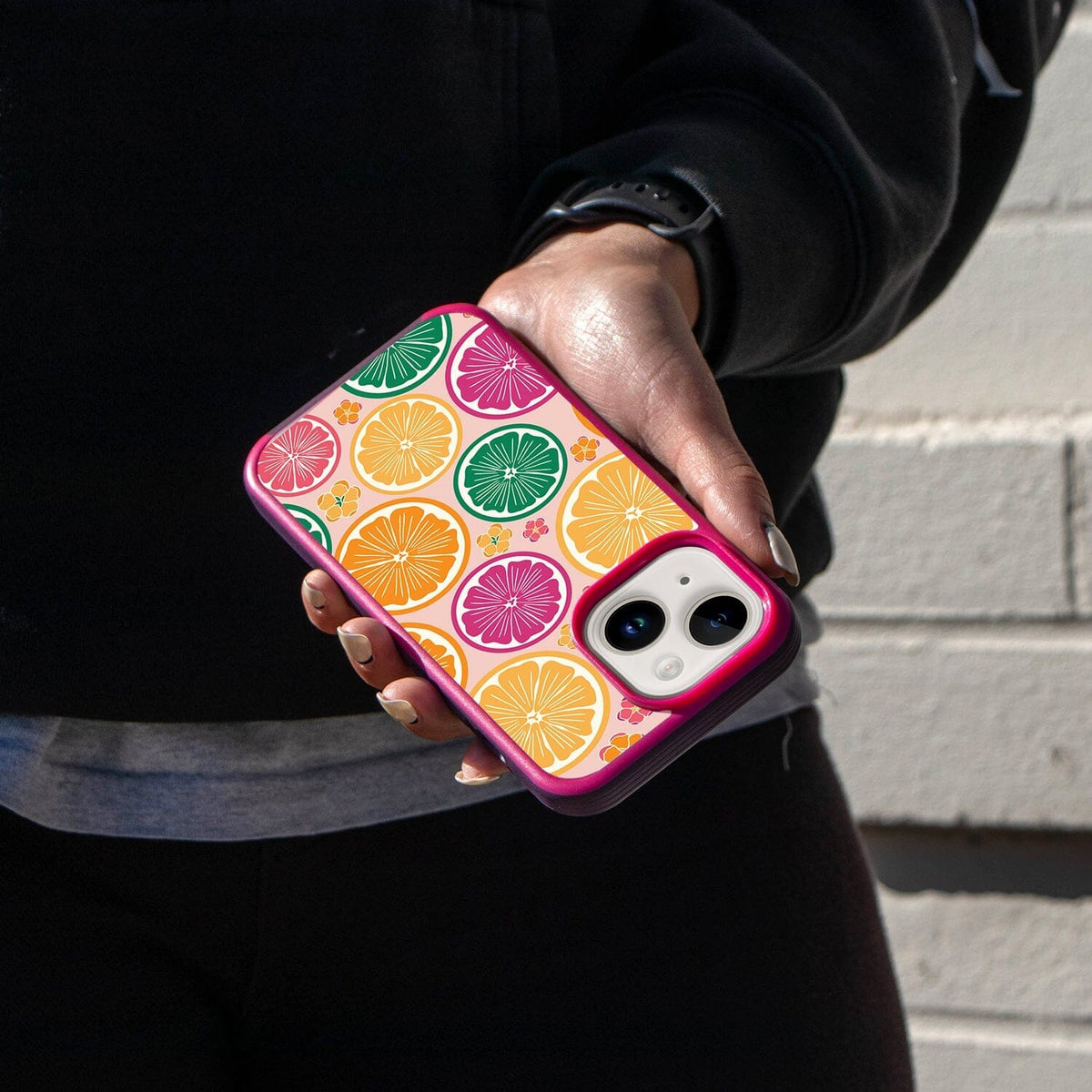 iPhone 13 Citrus Design Fremont Grip Case Tropical Fruit with MagSafe (On Hand)