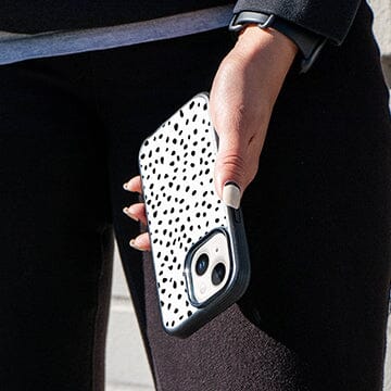 iPhone 14 Random Polka Dots Design Fremont Grip Case Oak and Alder with MagSafe (On Hand)