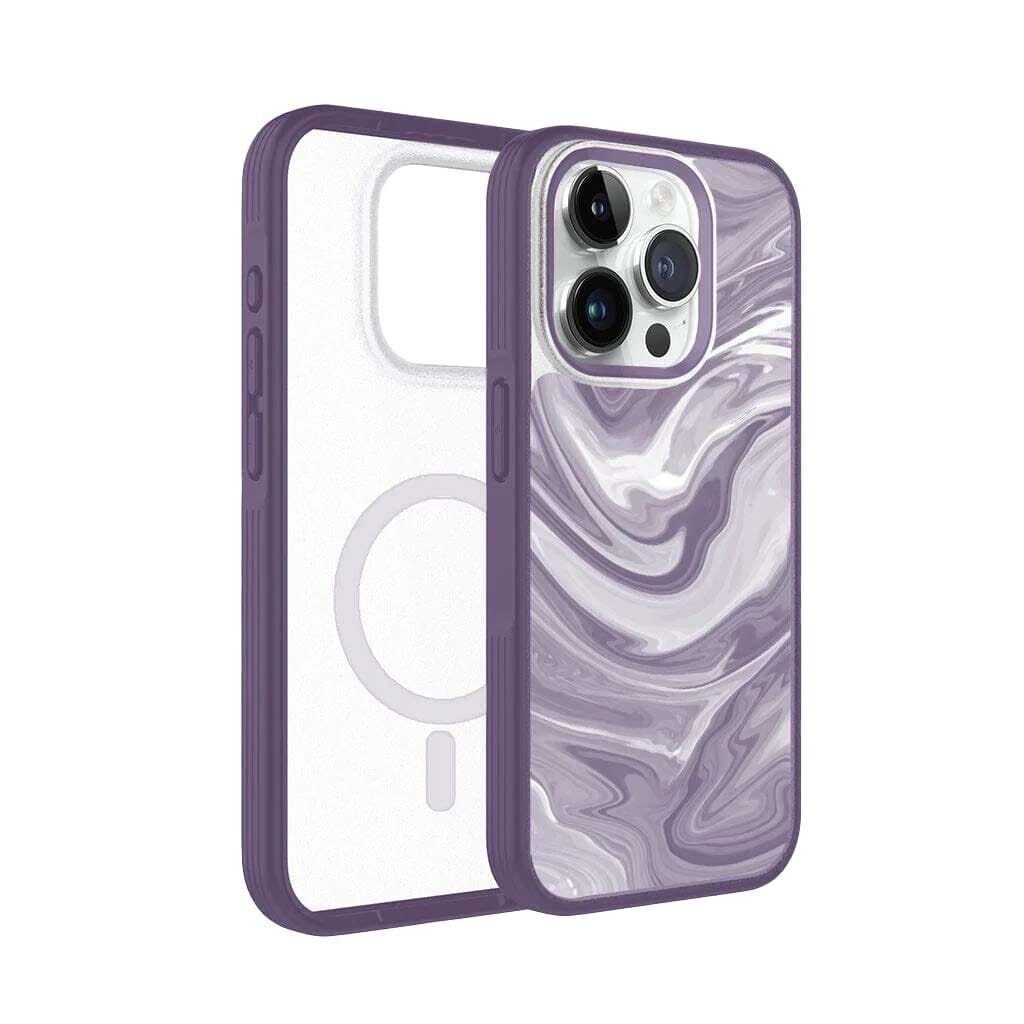 iPhone 15 Pro Max Case With MagSafe - Purple Swirl
