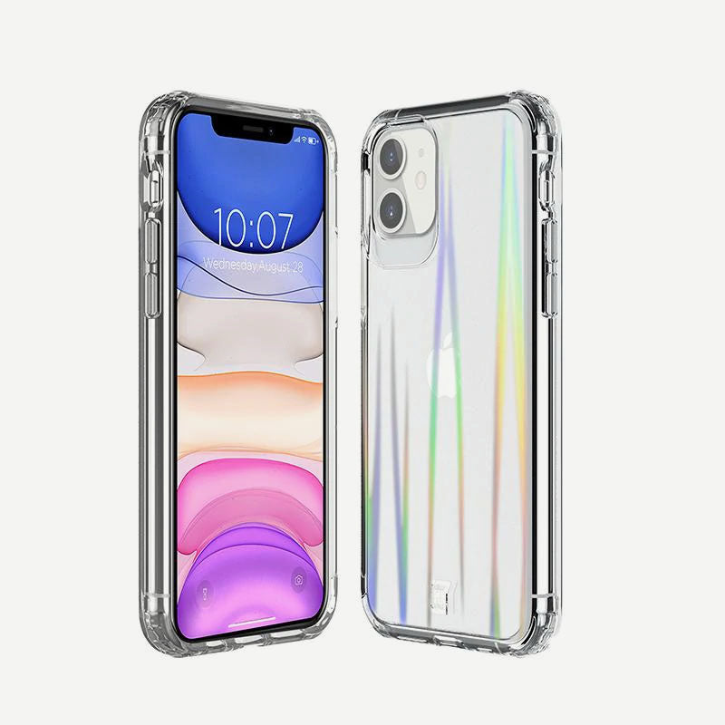 iphone 11 clear case with design - prisma front and back